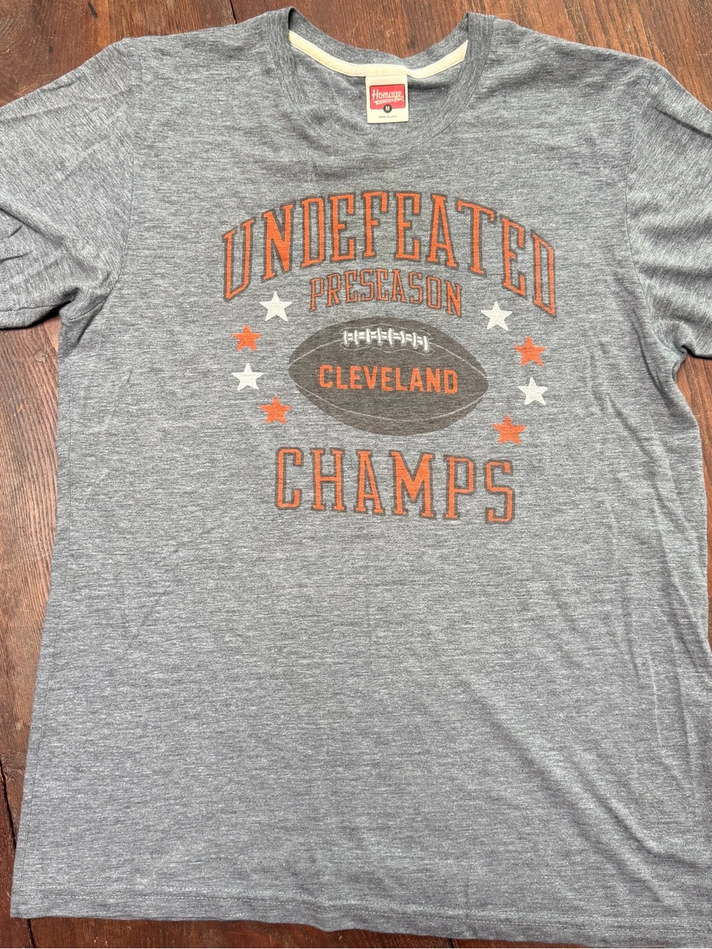 Browns HOMAGE "Undefeated Champs" Cleveland TEE! 🤞